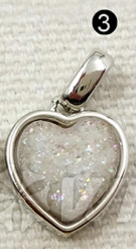 Charming Silver Plated Heart Druzy Necklace Pendant for Women