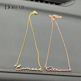 Custom DOREMI Script Font Name Pendant Necklace for Good Friend