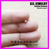 200pcs Copper Nugget Beads 3mm Faceted Metal
