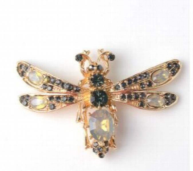Crystal Bee Honeybee Button 10pcs 34x52mm Alloy Charms DIY Pendant Jewelry