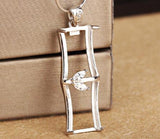 925 Silver Pendant Blank Base for 8x13mm Gemstone
