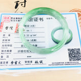 Zheru Jewelry Natural Light Green Bicolor Jade Bracelet 54-62mm