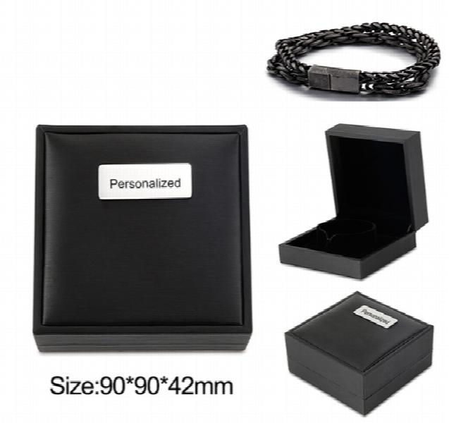 Men's Double Layer Stainless Steel Matte Bracelet Chain Hip Hop Biker Jewelry
