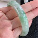 Burmese Jade Light Green Princess Bracelet 54-64mm