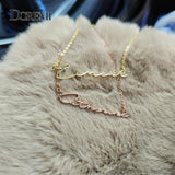 Custom DOREMI Script Font Name Pendant Necklace for Good Friend