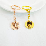 Pet Memorial Keychain - Personalized Pet Photo Keychain