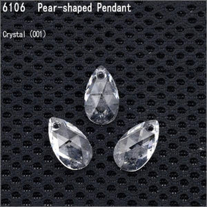 Austria Crystal 6106 Pear-Shaped Pendant Loose Beads Rhinestone DIY Jewelry