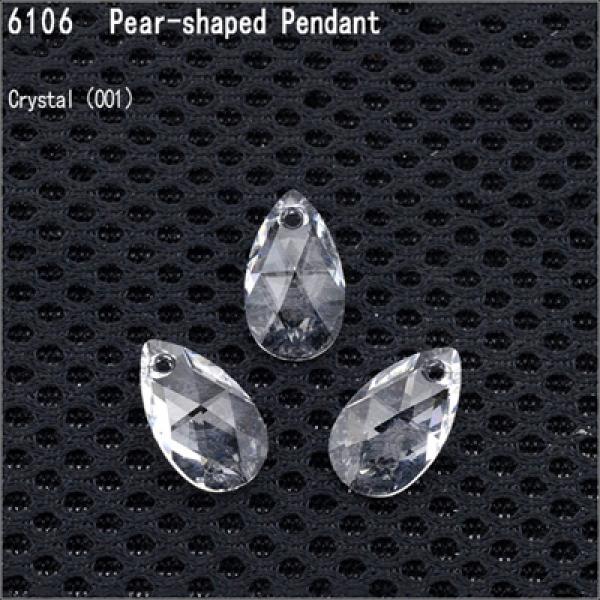 Austria Crystal 6106 Pear-Shaped Pendant Loose Beads Rhinestone DIY Jewelry