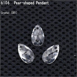 Austria Crystal 6106 Pear-Shaped Pendant Loose Beads Rhinestone DIY Jewelry