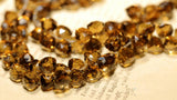 5pcs Smoky Quartz Triangle Faceted Beads 7-8mm for DIY Jewelry Making