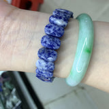 Sodalite Stone Beads Bracelet Gemstone Bangle Fine Jewelry Gift