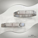 Unisex Prayer Hail Marys Bracelet Stainless Steel