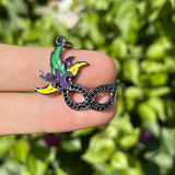 Mardi Gras Charms Mask Bracelet Pendant - Jewelry Making Accessories