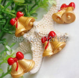 30pcs Resin Christmas Bells for DIY Necklace Making, Wish Bottle, Pendant