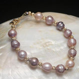 Baroque Pearl Bracelet, Freshwater Natural Jewelry