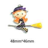 Halloween Rhinestone/Enamel Charms - Witch, Jar, Spider, Nut, Owl, Cupcake