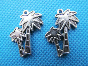 100pcs Filigree PalmTree Pendant Charm DIY Accessory