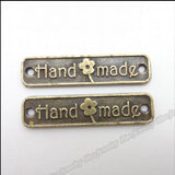 70pcs Vintage Charms Rectangle Pendant Antique Bronze DIY Metal Jewelry Making