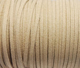100Yards Khaki Faux Suede Leather Cord