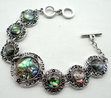 Vintage Zilveren Etnische Stijl Antieke Quartz Armband