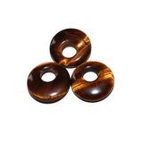 5pcs 18mm Natural Stone Donut Charm Pendant Beads for Jewelry Making