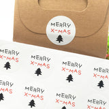 300Pcs Christmas Labels Self-Adhesive for Candy Cake Boxes Packaging Bags