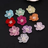 40pcs 40mm Petal Core Resin Flowers DIY Jewelry Earring/Garment/Hair Accessory