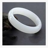 Natural Hetian Jade Bracelet 54-64mm Princess Jewelry Gift
