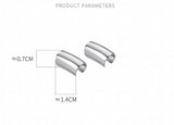 925 Silver Geometric Cuff Clip Earrings - No Piercing