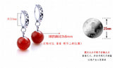 Kpop Star Carnelian Red 925 Silver Earrings YS121