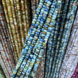 2x4mm Natural Stone Bead Heishi Spacer Flat Bead DIY Jewelry Making