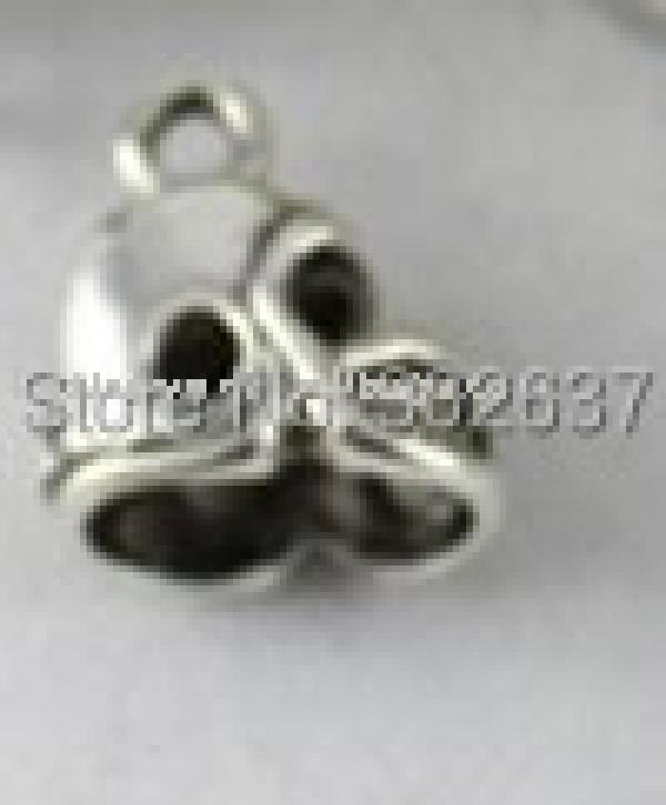 150PCS Tibetan Silver Football Helmet Charm