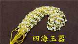 Boutique Bead Necklace Pendant Chain with Jade Wire Rope