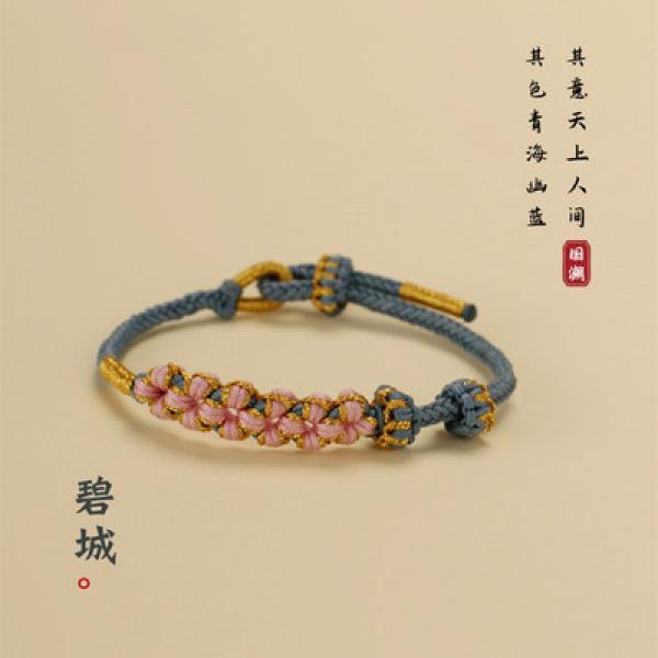 Winter Adjustable Chinese Hand-woven Bracelet Retro Hand-knitted