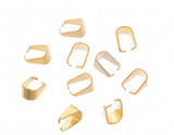 20pcs Stainless Steel Hook Pendant Clasps 5x10mm Pinch Clips Bail Jewelry Access