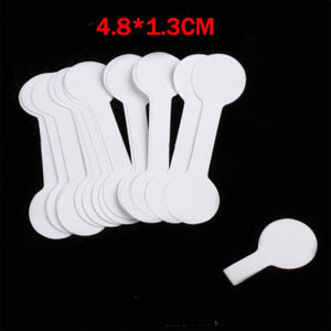 100pcs Self Adhesive Paper Jewelry Tags Necklace Ring Labels Display