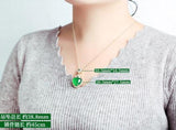 Jade Pendant Necklace with Quartz Stone Crystal AA Watch