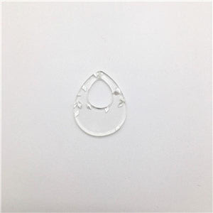 100pcs Clear Acrylic Drop-Shape Charms for Earrings DIY