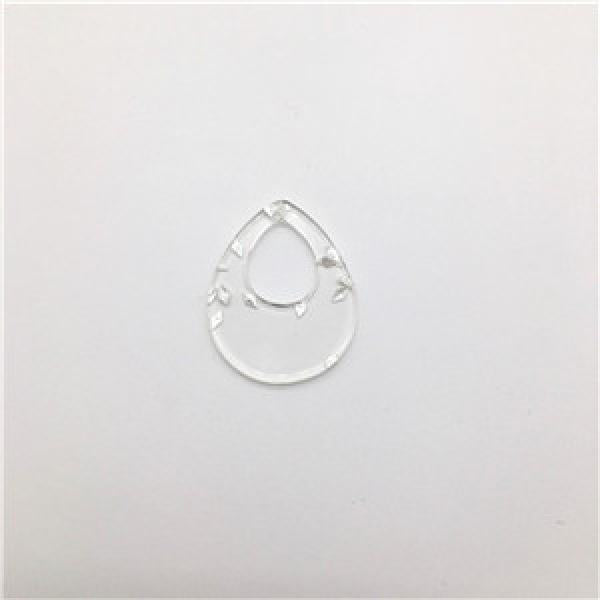 100pcs Clear Acrylic Drop-Shape Charms for Earrings DIY