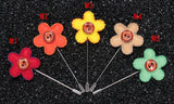 BoYuTe (5 Pieces/Lot) Flower Lapel Pin Brooch Hand Brooches Vintage Men