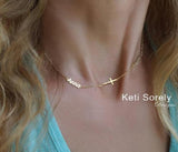 Personalized Name Necklace Stainless Steel Long Necklace