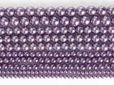 Purple Shell Pearl Loose Beads Round Shape 4/6/8/10mm