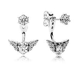CHAMSS 925 Sterling Silver Smile Stud Earrings