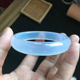 Zheru Jewelry Natural Agate Chalcedony 54-62mm Bracelet Princess Jewelry