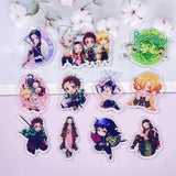 10pcs Demon Slayer Keychain Kimetsu no Yaiba Blade of Ghost Keychains