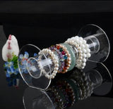 2pcs Clear Acrylic Bracelet Display Stand Holder