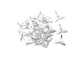 30pcs Whale Tail Charms, Antique Tibetan Silver Pendant for DIY Jewelry Making