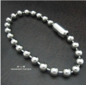 10pcs 6mm ball chain bracelet Stainless steel Women/Girls bracelet XMAS jewelry