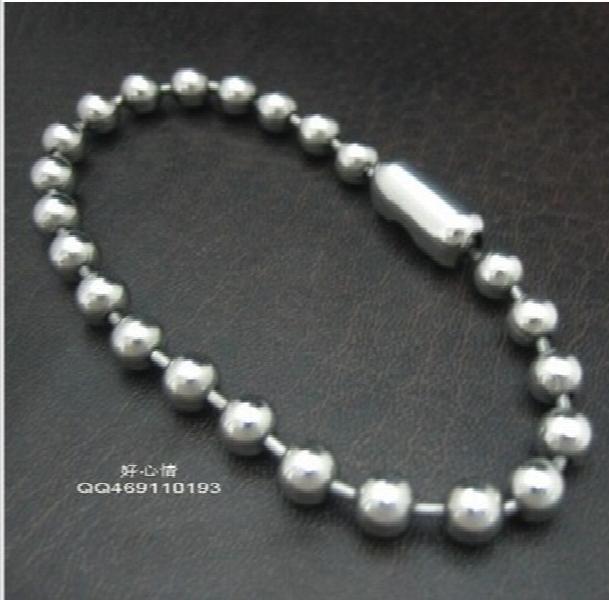 10pcs 6mm ball chain bracelet Stainless steel Women/Girls bracelet XMAS jewelry