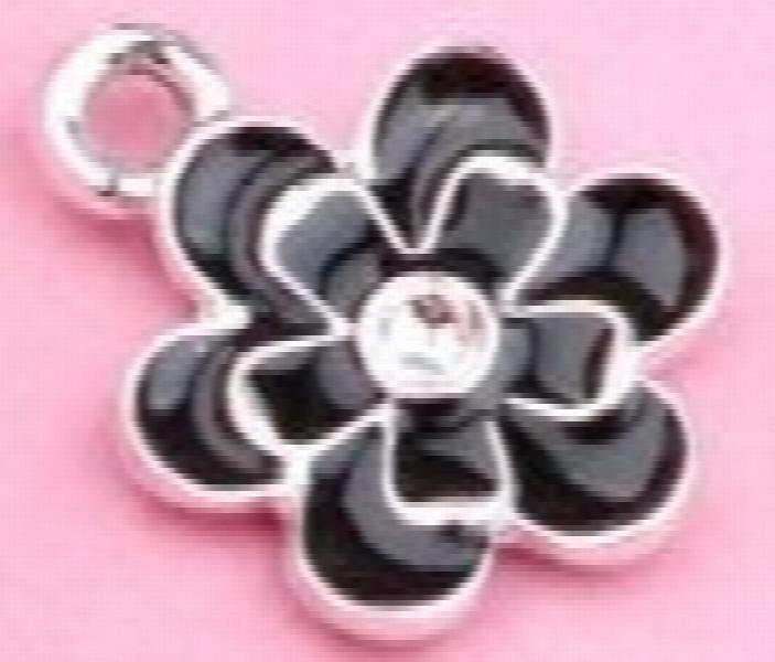 100pcs 13*18mm Camellia Oil Alloy Jewelry Accessories